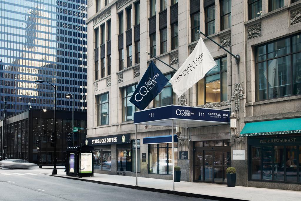fachada central loop hotel - lugares para se hospedar em Chicago